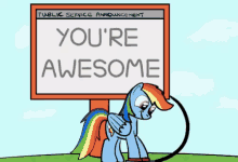 Youre Awesome Pony GIF - Youre Awesome Pony Rainbow Dash GIFs