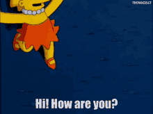 Hi How Are You GIF - Hi How Are You Simpsons GIFs