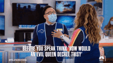 Before You Speak Think How Would An Evil Queen Decree This Mateo GIF - Before You Speak Think How Would An Evil Queen Decree This Mateo Superstore GIFs