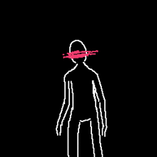 a pixel art drawing of a person with wings and a blindfold on .