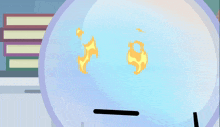 a cartoon drawing of a globe with flames coming out of it 's eyes