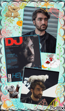 a man with a beard on the cover of a dj magazine
