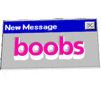 Boobs New Message Sticker - Boobs New Message You'Ve Got Mail Stickers