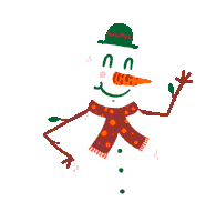 Snowman Mattjoyceillustrator Sticker - Snowman Mattjoyceillustrator Christmas Letter Stickers