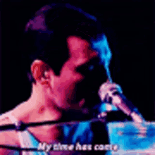 My Time Has Come Freddie Mercury GIF - My Time Has Come Freddie Mercury 70s Band GIFs