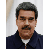 a man with gray hair and a mustache wears a blue jacket