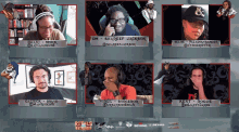 a group of people are sitting in front of a screen with the words rivals waterdeep at the bottom