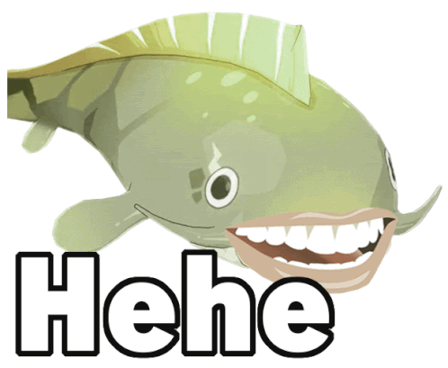 Genshin Impact Meme Sticker - Genshin Impact Meme Puffer Fish Stickers