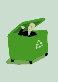 hannefalstad garbage recycling bin im