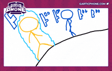 a drawing of a man and a woman with garticphone.com written on the bottom