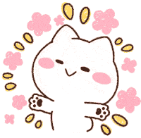 Kawaii Kitty Sticker - Kawaii Kitty Hug Stickers