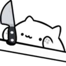 cat with knife catknife