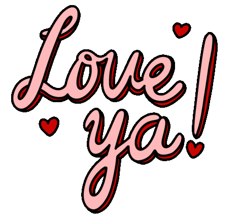 Love Love Ya Sticker - Love Love Ya Hearts Stickers