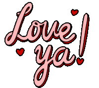 Love Love Ya Sticker - Love Love Ya Hearts Stickers