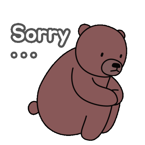 Apologies Apologize Sticker