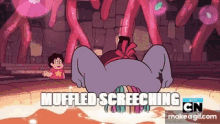 Muffled Screeching Steven Universe GIF - Muffled Screeching Steven Universe Bismuth GIFs