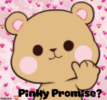 Pinky Promise Bear GIF - Pinky Promise Bear Teddy Bear GIFs
