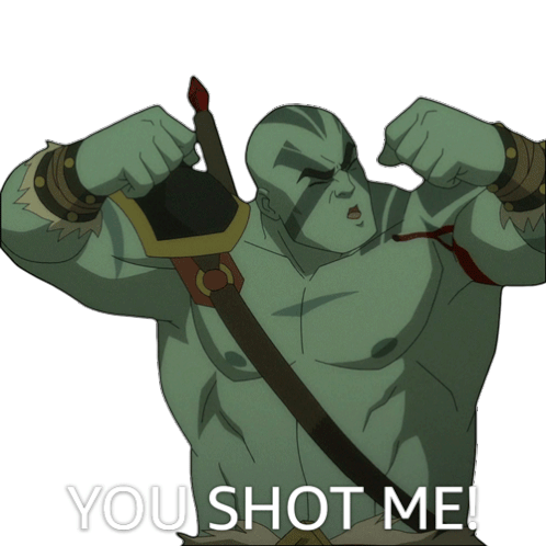You Shot Me Grog Sticker - You Shot Me Grog The Legend Of Vox Machina Stickers