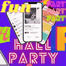 hallparty social fun social media