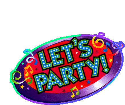 Lets Party Music Notes Sticker - Lets Party Music Notes Confetti Stickers