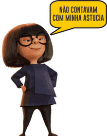 edna mode incredibles cunning smle happy
