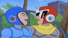 Mega Man Proto Man GIF - Mega Man Proto Man Laughing GIFs