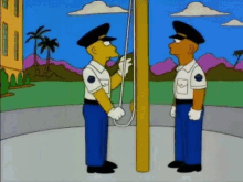 Simpsons Flag GIF
