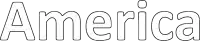 a black and white drawing of the word america on a white background