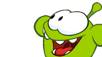 Laughing Om Nom Sticker - Laughing Om Nom Om Nom And Cut The Rope Stickers