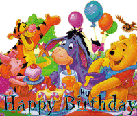Hbd Happy Birthday Sticker - Hbd Happy Birthday Winnie The Pooh Stickers