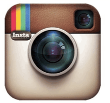the instagram logo has a camera with a rainbow stripe on it .