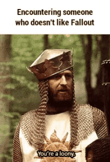 Knight Yore Loony GIF - Knight Yore Loony Doesnt Like Fallout GIFs