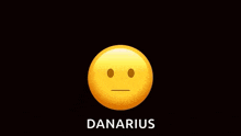 a yellow smiley face with the word danarius on the bottom right