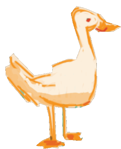 Duck Goose Sticker - Duck Goose Guck Stickers
