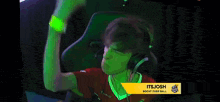a person wearing headphones with the name itsjosh on the bottom