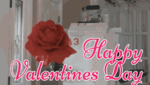 Happy Valentines Day Rose GIF - Happy Valentines Day Valentines Day Rose GIFs