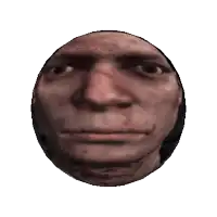 a pixelated image of a man 's face in a circle