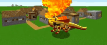 fire fire breathing dragon dragon burning minecraft