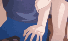 anime shida kuroha holding hands love