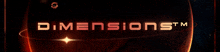an advertisement for dimensions shows a planet in space