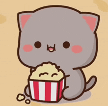 Popcorn Goma Eating GIF - Popcorn Goma Eating Om Nom GIFs