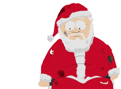 Huh Santa Claus Sticker - Huh Santa Claus South Park Stickers