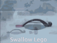 Swallow Lego Pingu GIF - Swallow Lego Pingu Angry Pingu GIFs