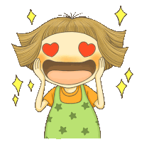Cute Happy Sticker - Cute Happy Girl Stickers