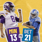 Detroit Lions (21) Vs. Minnesota Vikings (13) Third-fourth Quarter Break GIF - Nfl National Football League Football League GIFs