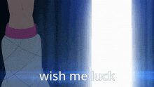 Wish Me Luck Anime GIF - Wish Me Luck Anime Caption GIFs