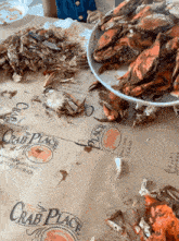 crabs are being served at the crab place which is located at 877-eat-crab