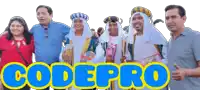 a group of people are posing for a picture with the word codepro in the upper right corner
