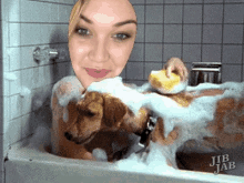 Bubble Bath Bathing Dog GIF - Bubble Bath Bathing Dog Dog GIFs