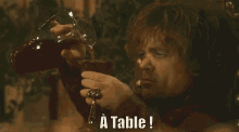 à Table! GIF - Tyrion Lannister Game Of Thrones A Table GIFs